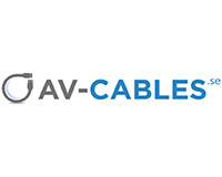 AV-Cables logo blå og grå